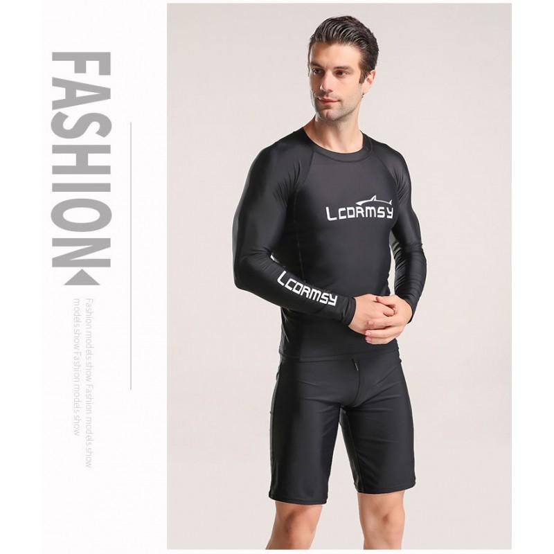Mens UV Protection Rash Guard Set High Elastic Quick Dry Diving Surfing Snorkeling Wetsuit Summer Spring Fall Winter