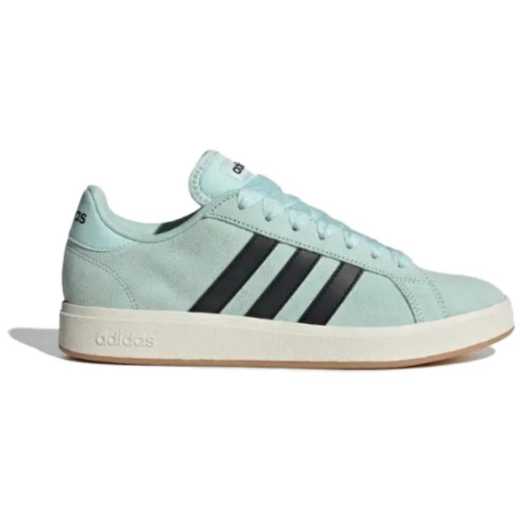 adidas Кеды Grand Court Base 00s с низким верхом для скейтбординга, унисекс, зеленые, черные, белые, JR7077