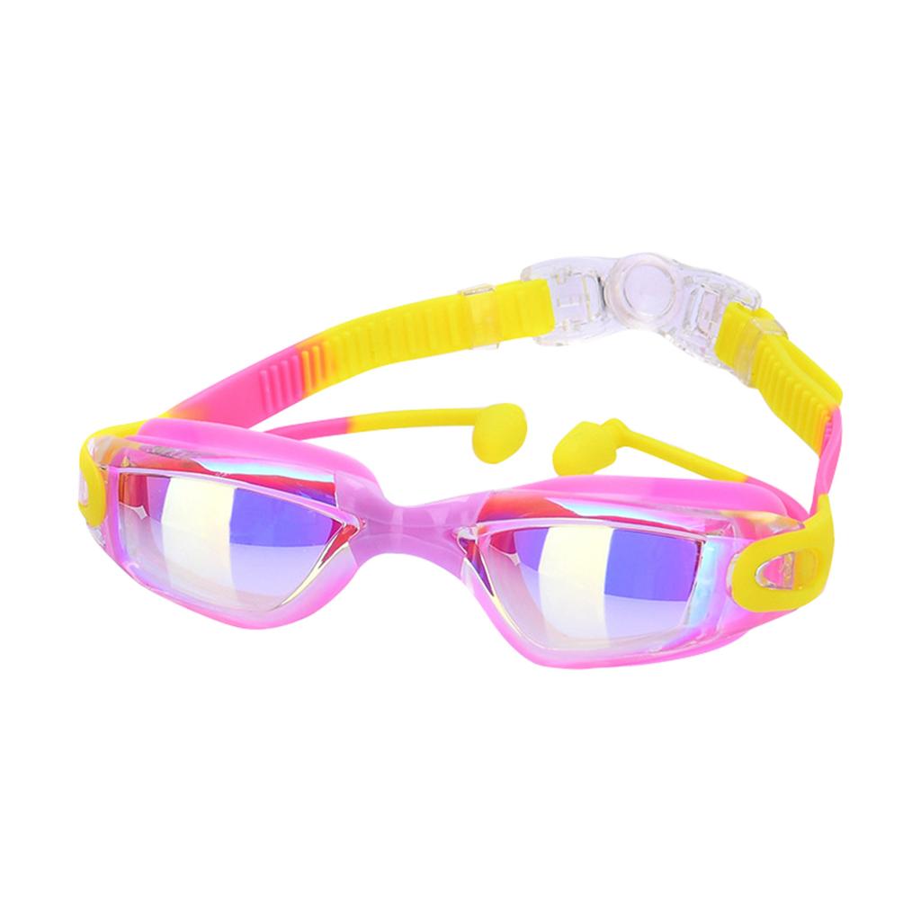 Детские очки для плавания, 2 упаковки, очки для плавания с берушами и зажимом для носа, очки от запотевания и ультрафиолета для детей, подростков в возрасте от 3 до 15 лет