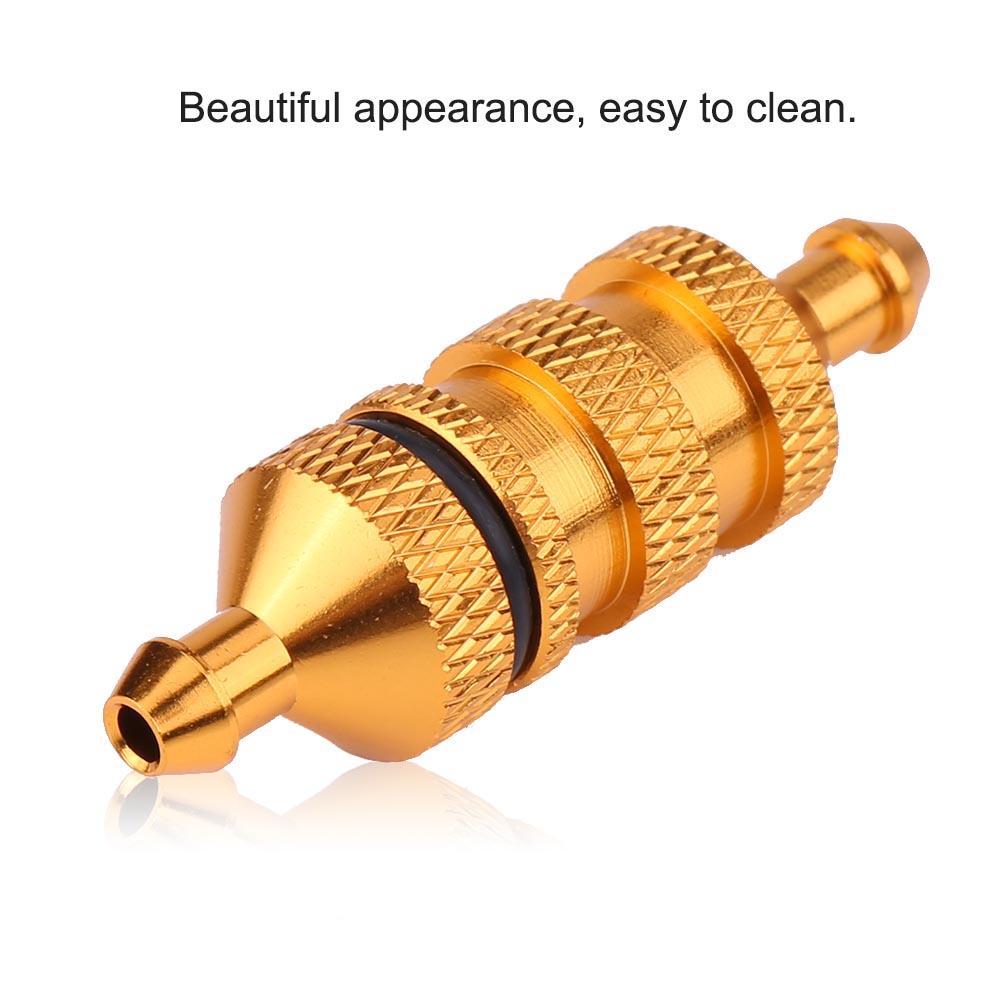 Фильтр масляный нитротопливный из алюминиевого сплава HSP для радиоуправляемой модели автомобиля масштаба 1/8 1/10 (Золото)