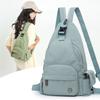 Solid Color Chest Bag Women's Multifunctional Backpack Travel Shoulder Bag