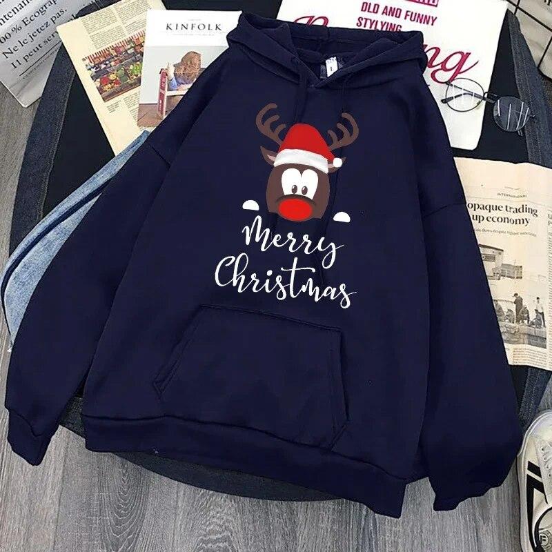 2023 Женская толстовка унисекс унисекс/женская новогодняя толстовка с капюшоном «Merry Christmas» с леопардовым принтом в клетку, топы унисекс с графикой Y2k, уличная одежда для мужчин