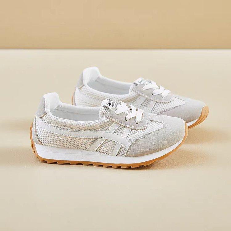 New platform casual sports shoes 2025 autumn mesh breathable little white shoes women's shoes versatile soft-soled running shoes