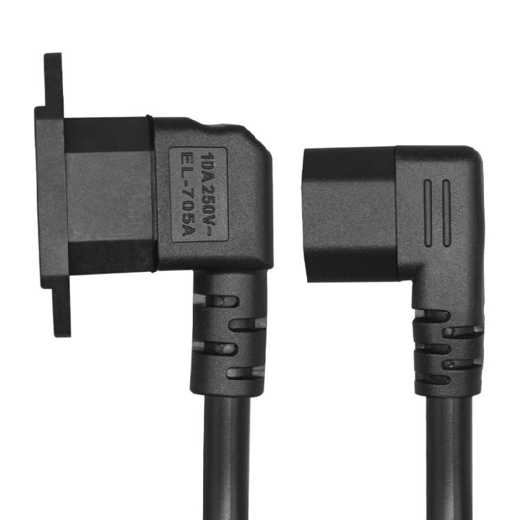 Панельный силовой кабель C13 на C14, 90 градусов, IEC 320 C13 (розетка) на C14 (вилка), удлинитель питания для монитора