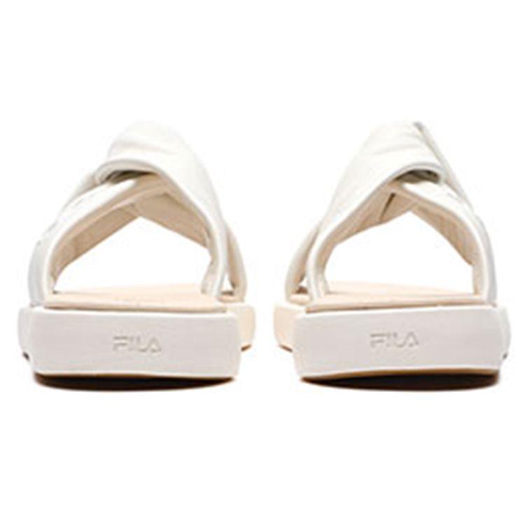 Fila Modern Sports Rubber Sole Slide Sandals Women Footwear Cream F12W221505FGD