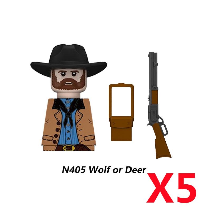 MOC Military Soviet US Soldier Figure Building Block Cavalry Pilot Western Cowboy Detective Weapon Sword Cloak Kid Toy Gift K148