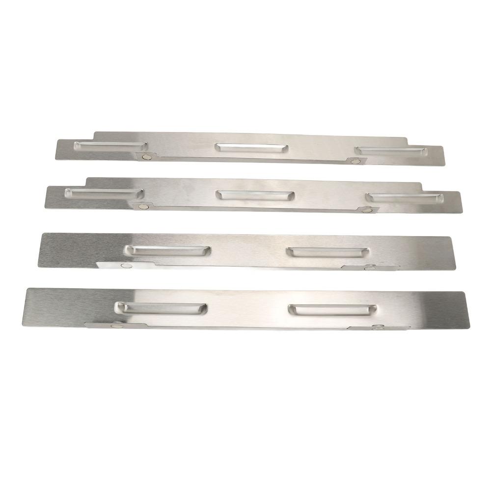4 Pcs Stable Combustion Stainless Steel Wind Guard Wind Guard Shield Flat Top Griddle