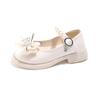 Girls Leather Shoes for Party Wedding Children Princess Shoes with Bow-knot Elegant Kids Pearls Rhinestone Mary Janes Shoes