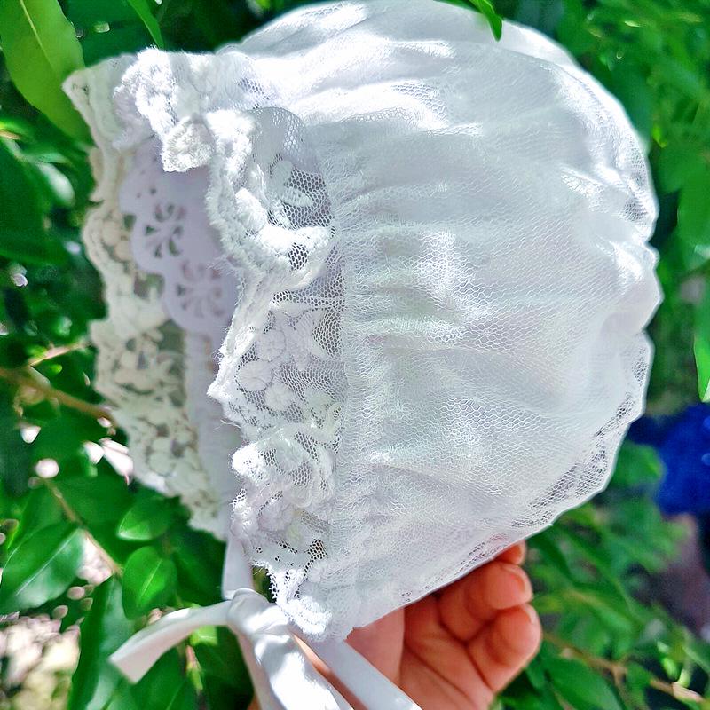 Корейская летняя детская кружевная шляпка с бабочкой - Милая принцесса для фото