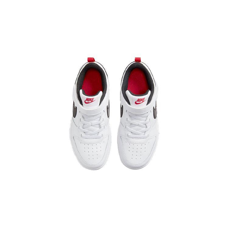 Nike Детские кроссовки Court Borough Low 2 SE PS White Very Berry Черные DM0111-100