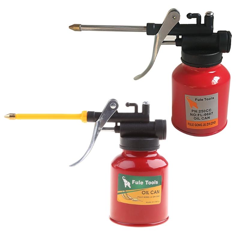 1 шт. 250 мл масляная канистра пластиковый шланг заправочный горшок масленка высокого давления смазочный пистолет насос автомобильные аксессуары