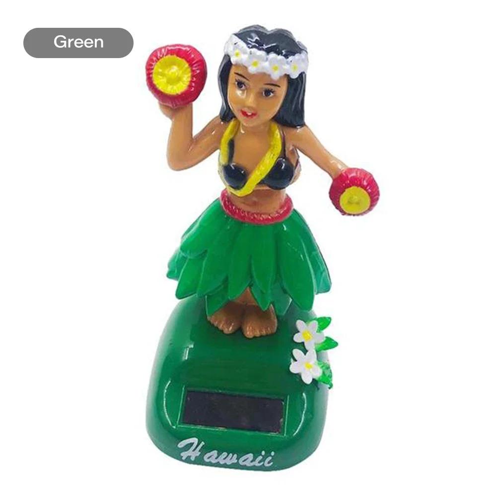 Автомобильные солнечные автоматические качели танцевальные куклы ювелирные украшения кукольные фигурки миниатюрные девушки креативные украшения автомобиль украшение для дома