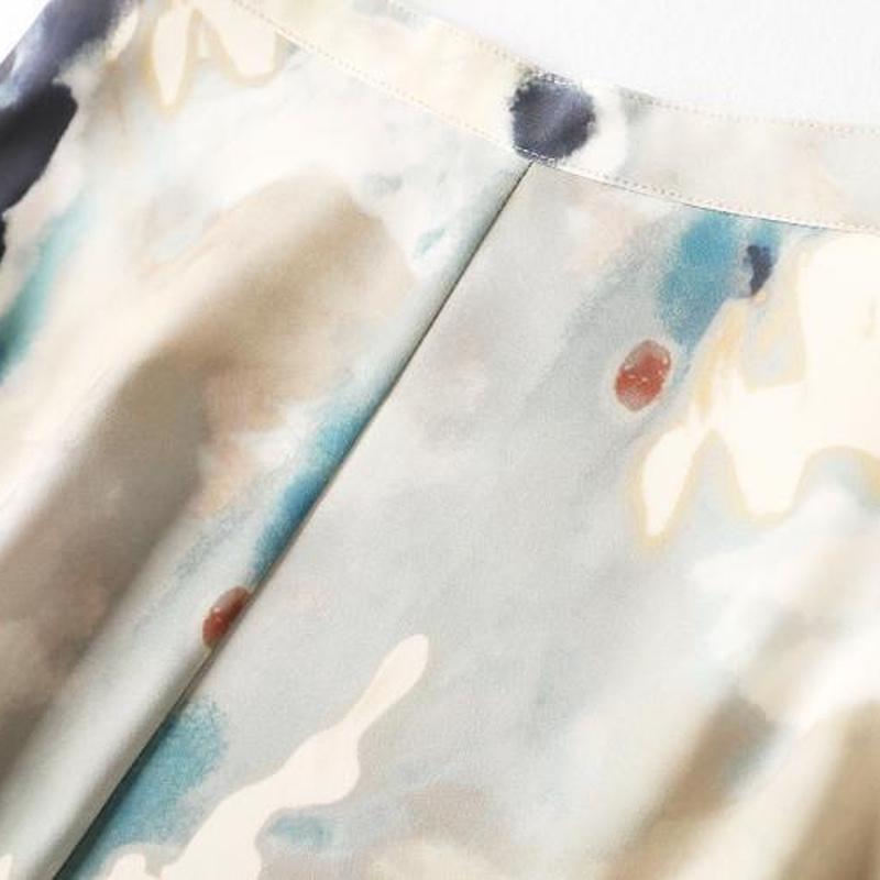 Весенне-летняя женская юбка трапециевидной формы с высокой талией и цветами, юбка средней длины, женская юбка размера плюс