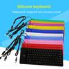 85 Keys USB Wired Waterproof Folding Silicone Keyboard for PC Laptop Notebook