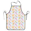 Multisize Ice Cream With Colorful Cone Design Aprons Chef Baking Tablier Bib Kitchen Cleaning Pinafore for Women Men Gardening