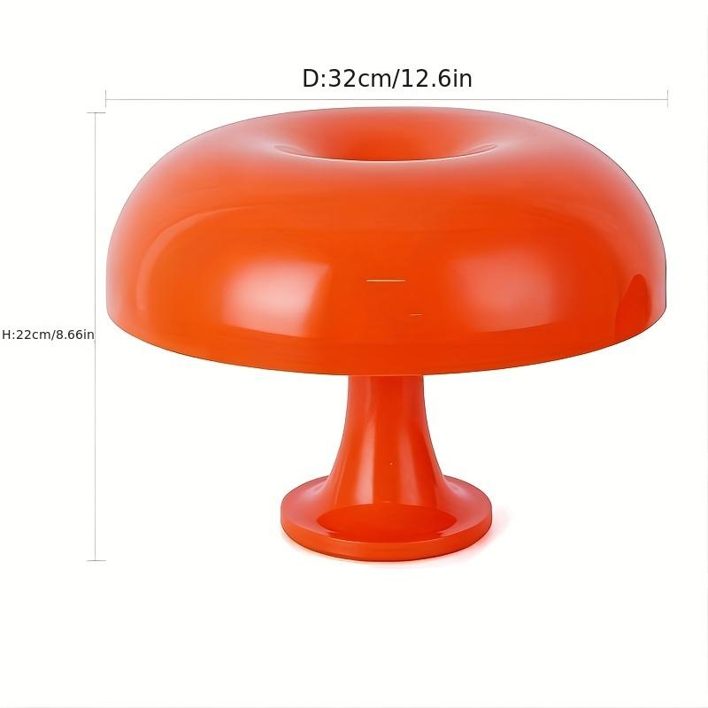1pc LED Mushroom Table Lamp For Hotel Bedroom Bedside Living Room Decoration Lighting Modern Minimalist Desk Lights