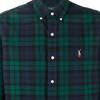 Polo Ralph Lauren SS23 однобортная рубашка с длинным рукавом в клетку с цветными блоками мужские рубашки зеленый 710885076-002