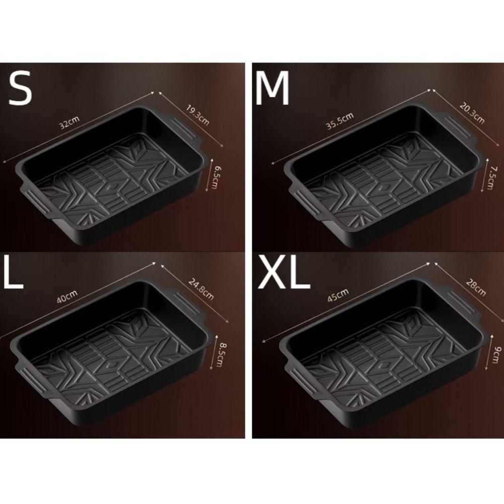 Carbon Steel Grilled Fish Dish Non Stick Pan Rectangular Baking Pan Seafood Tray Induction Cooker