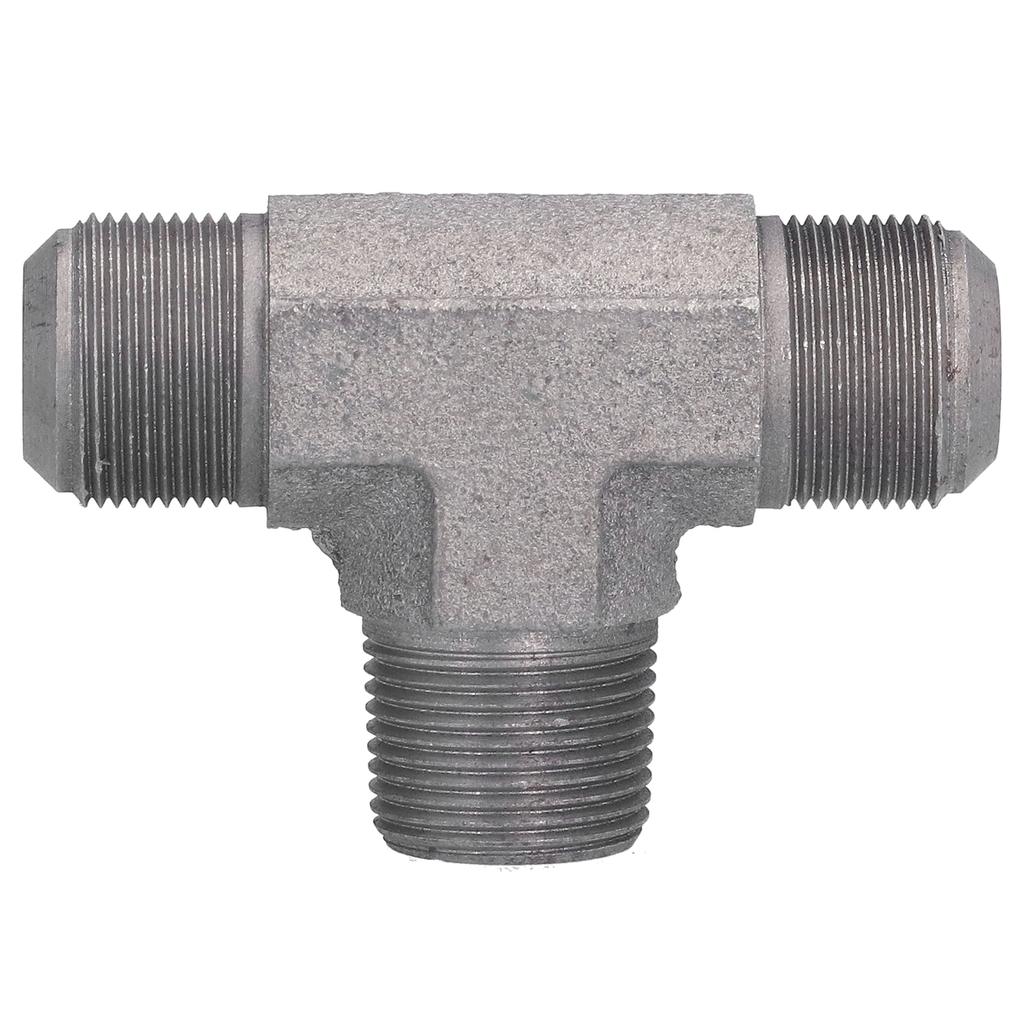 Прямой тройник из ковкого чугуна Прочный Тщательно отполированный Компрессионный фитинг-тройник для труб для воздушного насоса Воздух