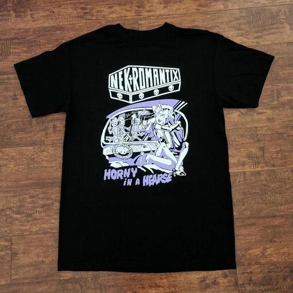 Horny In A Hearse Nekromantix T-shirt Cotton For men Women BT1259