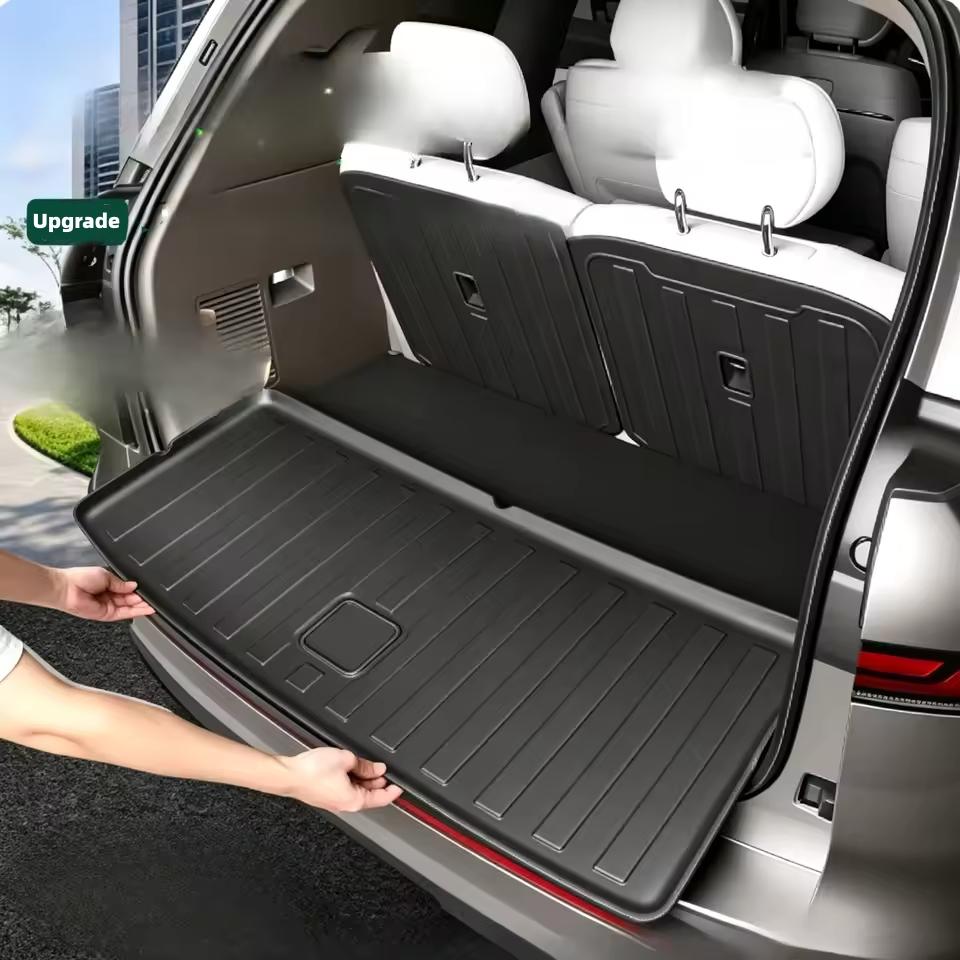 Для Volkswagen ID. ERA 9X 2026 Коврик в багажник автомобиля TPE 3D Коврик на спинку заднего сиденья Коврик для хранения в багажнике Ковер в багажник Водонепроницаемый вкладыш в багажник