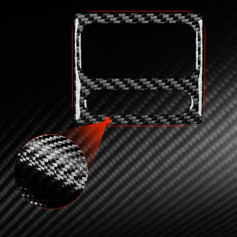 For Land Rover Discovery 1994-2004 Real Carbon Fiber Stickers Center Time Display Panel Car Accessories Interior decorative