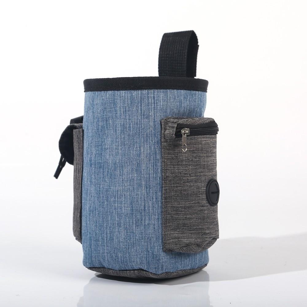 Hands-Free Pet Training Waist Bag Adjustable Strap Multi-Pocket Poo Bag Holder Waterproof Pet Snack Container for Dog Training