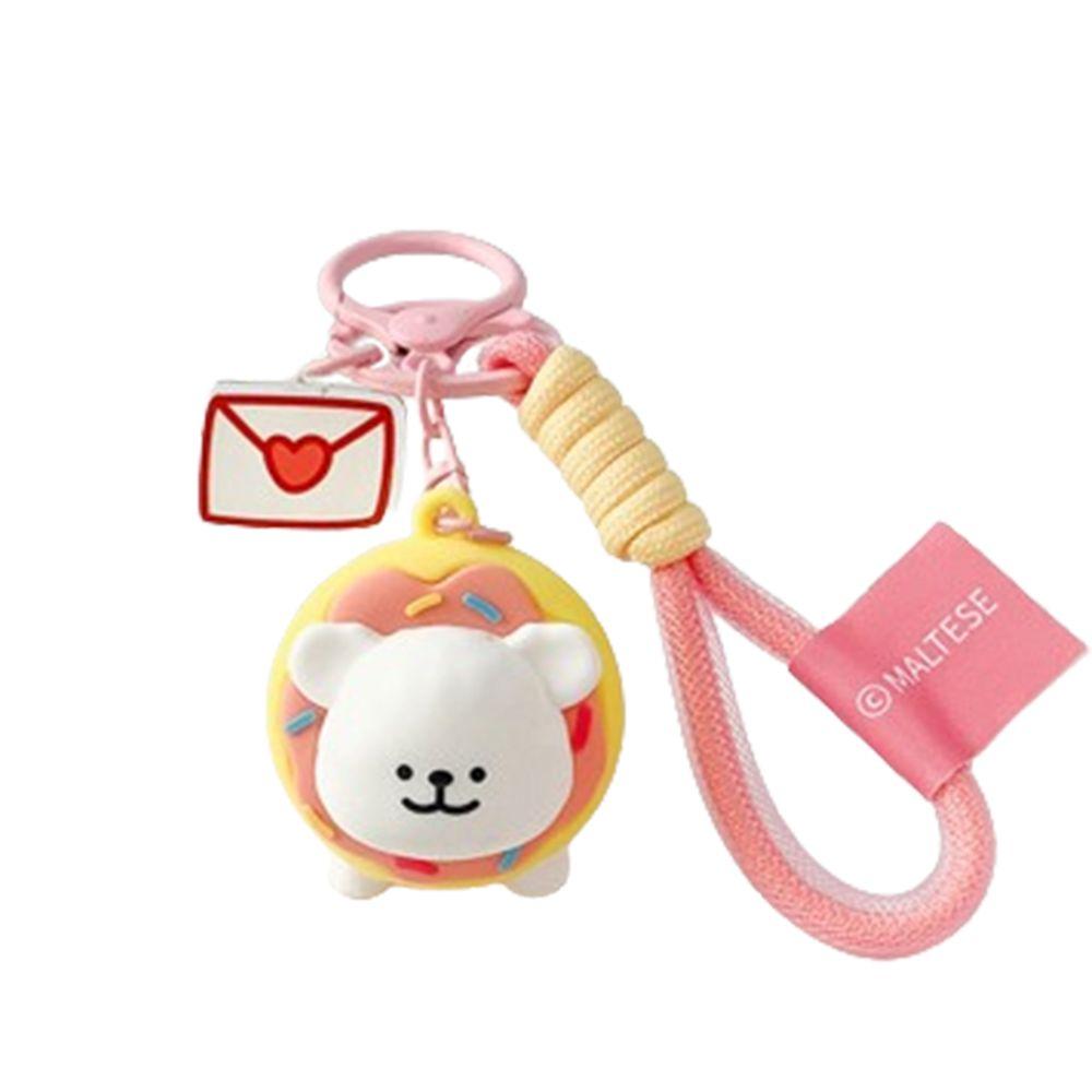 Брелок-подвеска в виде мультяшной собаки в виде 3D-образного пончика, брелок в виде куклы-мопса, подарки