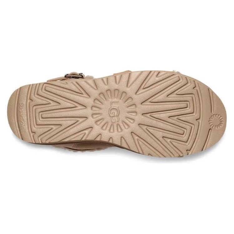UGG Удобные модные универсальные короткие зимние ботинки на плоской подошве женские коричневые 1119431-SWD