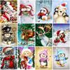 DIY Snowman 5D Diamond Painting Full Round Drill Mosaic Santa Claus Diamond Embroidery Cross Stitch Home Decor Christmas Gift