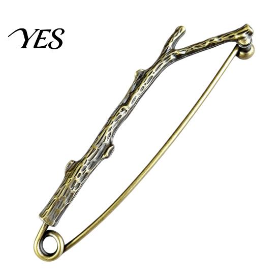 Coats Decorative Pin Vintage Bronze Safety Pin, Large Feather Bird Leaf Flower Lapel Men Women Brooch for Coats, Jackets, Hats, Bags Alloy Clothing
