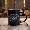 Ceramic Mug Mechanical Style Wide Mouth Design For Comfortable Drinking Experience Compact Portable Size Perfect For Daily Use