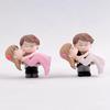 Couple Bride Groom Model Miniature Landscape Wedding Figurine Decor Ornament