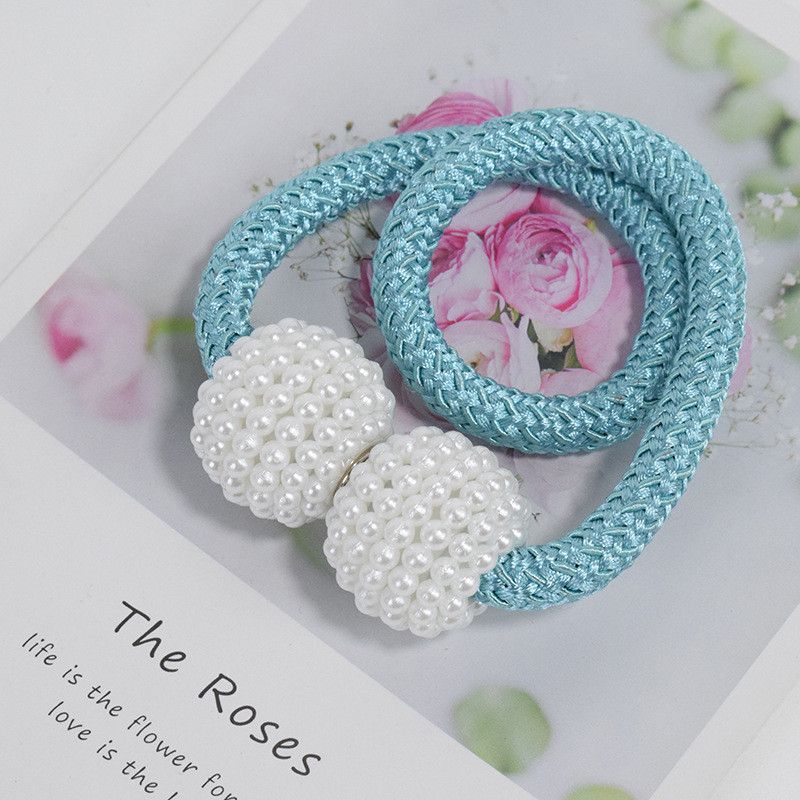 Элегантные магнитные подхваты для штор с плетёной шарообразной пряжкой для стильной драпировки