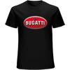 ПРИМЕЧАНИЕ Мужская футболка с логотипом Bugatti Racing Черная