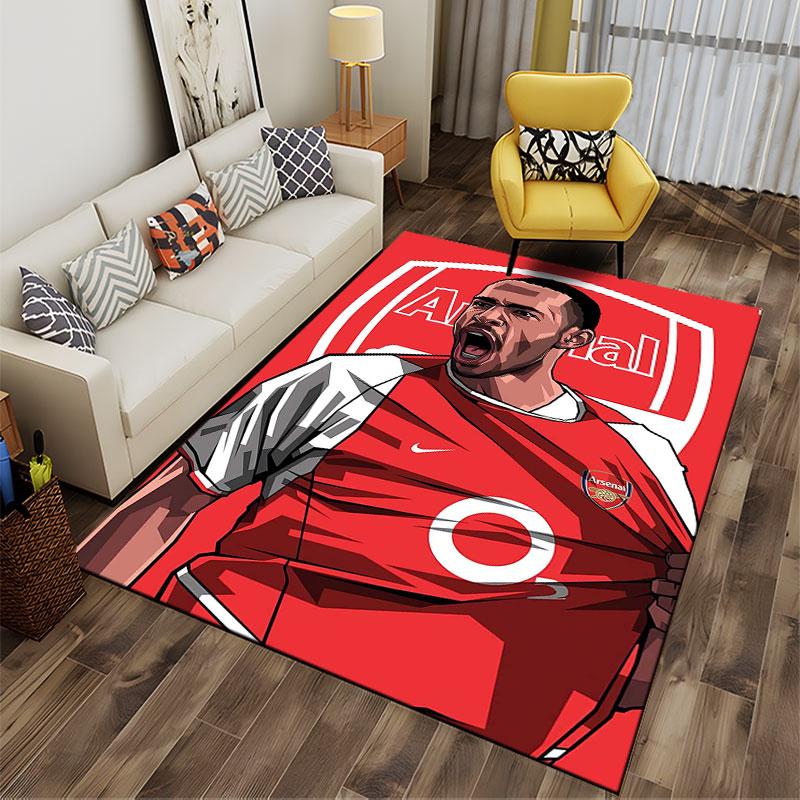 "Arsenal Player Art Carpet" suitable as a non-slip mat for the living room or bedroom sofa