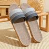 Linen Sandals for Home Use, Thick Soled Grass Woven Rattan Woven for Men and Women, Indoor Non Slip and Odorless Feet, Summer