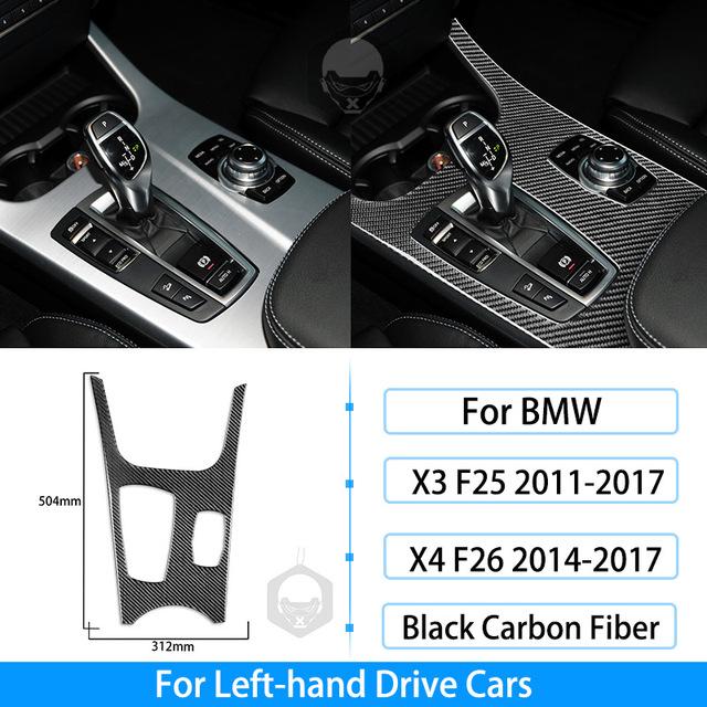 Для BMW X3 F25 11-17 X4 F26 14-17 карбоновая панель переключения передач декоративная крышка аксессуары для украшения салона автомобиля