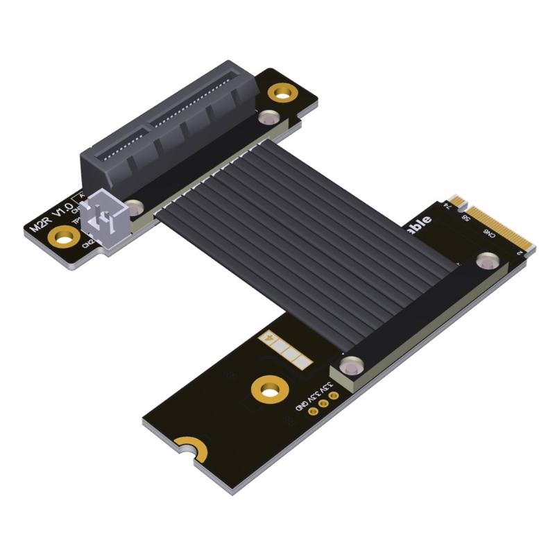 Кабель-адаптер-удлинитель M.2 NVMe на PCIE, штекер-гнездо, для сетевой карты PCIE, быстрая передача данных 64 Гбит/с