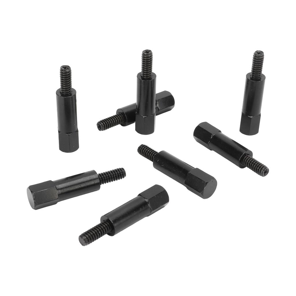 8pcs Car Valve Cover Bolt Nut Black Powder Coated Replacement for SBC Small Block 283 305 327 350 383 400 Engines