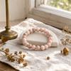 Petite Power Bracelet (17cmx6mm) - Pink Jasper