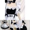 Fascinating Girls' Red/black Lolita Maid Dress Set For Party