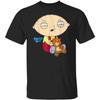 Tee4you Футболка с изображением Стьюи Гриффина из «Гриффинов» Черная