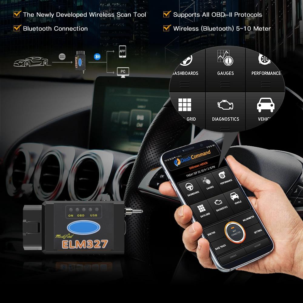 ELM327 V1.5 Переключатель MS/HS-CAN PIC18F25K80 ForScan Для Ford/Mazda Читатель кодов Bluetooth/WIFI Программирование скрытых функций Elmconfig