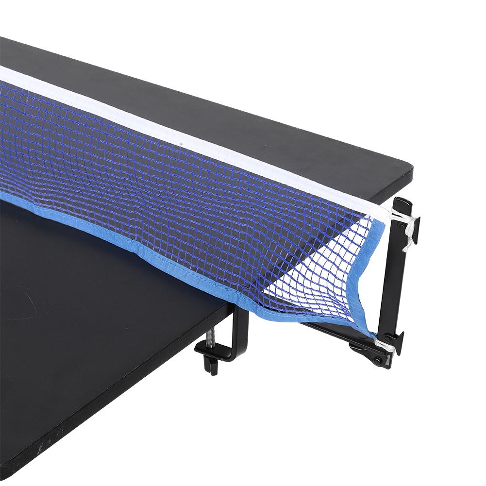 Portable Table Tennis Net with Metal Clamp Posts Ping Pong Set Accessory