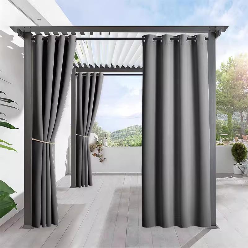 2 шт. водонепроницаемых уличных штор, обеспечивающих приватность и фильтрующих свет для веранд, беседок, пергол и задних дворов