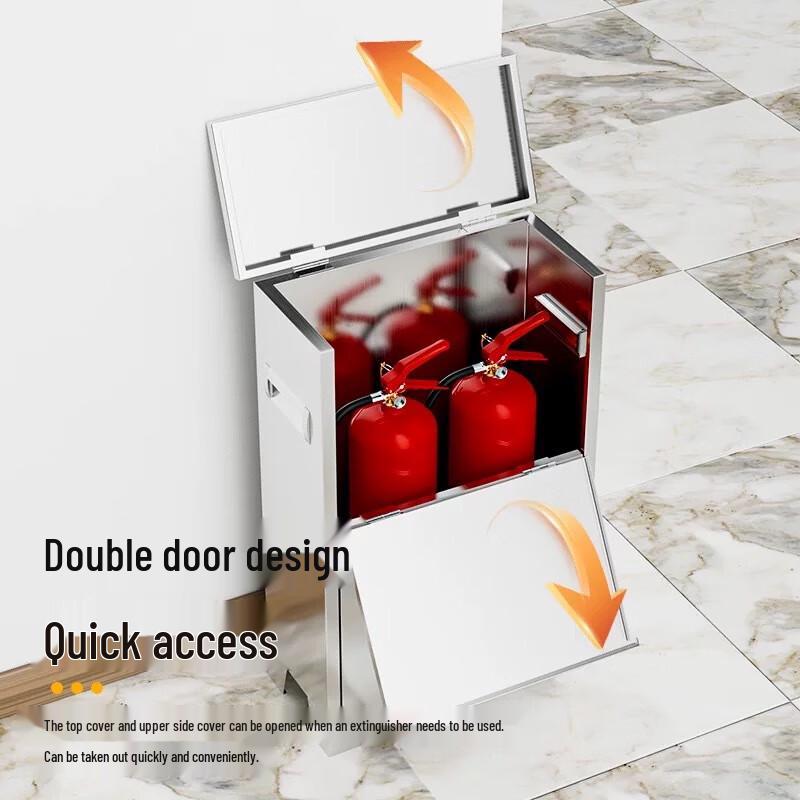OLOMM Stainless Steel Fire Extinguisher Cabinet