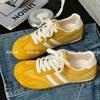 Yellow Forrest Gump Shoes Women's Shoes 2025 New Popular Spring and Summer Flat-bottomed German Training Shoes Versatile Sports and Leisure Board Shoe