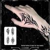 19 Dark Totem Waterproof Half-Arm Tattoo Stickers - Long-Lasting Herbal Designs for Men and Women