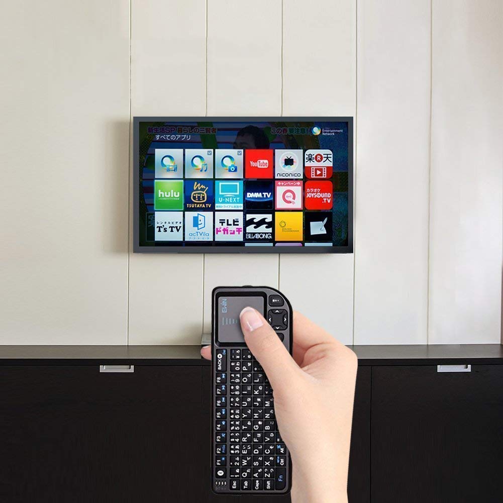 Мини-клавиатура Bluetooth Японская раскладка JIS Беспроводная сенсорная панель Оснащена подсветкой Аварийный светодиодный фонарь Мышь Встроенный Bluetooth-ключ